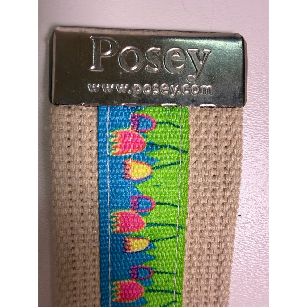 Posey Gait Belt‎ Floral Tulip Pattern Medical Transfer Belt Beige 52in